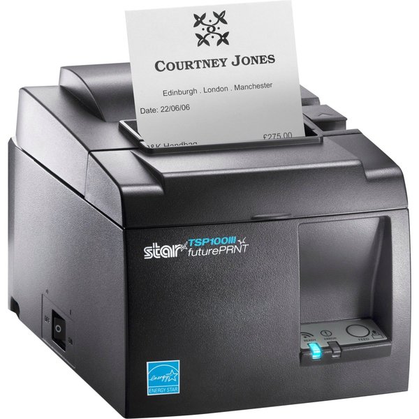 Star Printer Star Micronics, Tsp143Iiiu Gry Us Tsp100Iii, Thermal, Auto-Cutter,  39472310